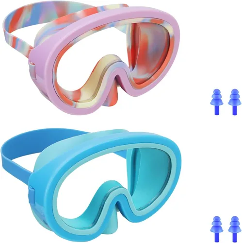 Miniatura 8 de Gafas de natación para niños, máscara de buceo, gafas de snorkel para niños de 3 a 8 años, máscara de buceo
