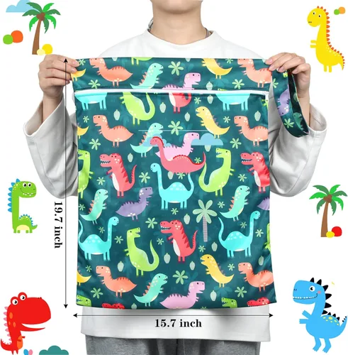 Miniatura 2 de Shappy Paquete de 2 bolsas grandes de viaje para lavandería, bolsa grande para ropa sucia impermeable para maleta, traje de baño, playa, gimnasio