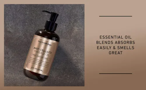 Miniatura 5 de New York Biology - Aceite de masaje anticelulítico, 8 onzas líquidas, fabricado con aceites 100% naturales, aceite corporal para terapia de masaje