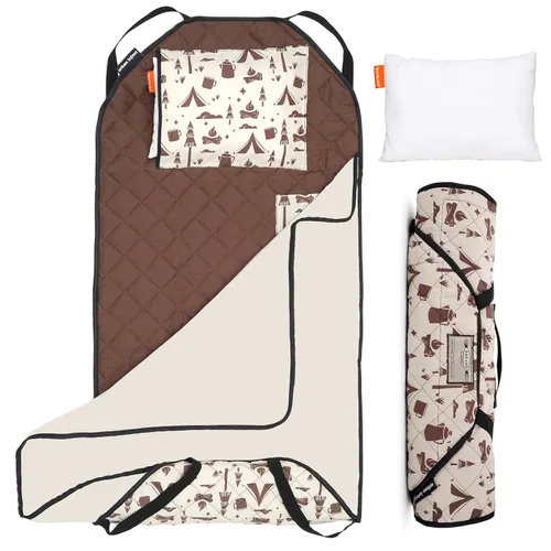 Miniatura 31 de Urban Infant Tot Cot Tapete de Siesta para Niños - Tapete de Siesta para Niños Pequeños Guardería Preescolar Cubierta de Ropa de Cama con Manta