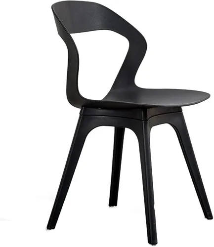 Diseño moderno Sillas de comedor Diseño Respaldo Sala Salón Silla de salón Respaldo Material PP respetuoso con el medio ambiente para oficina Salón