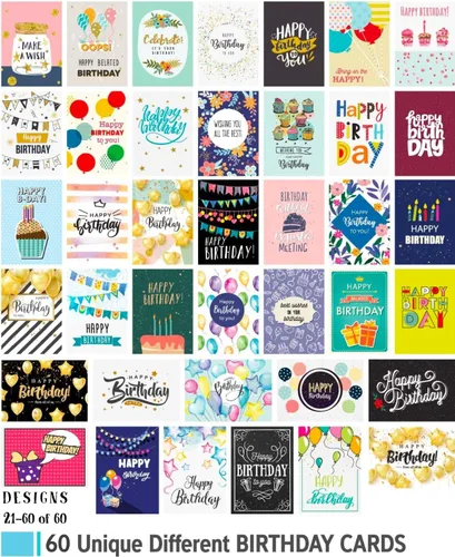 Miniatura 3 de Tarjetas de cumpleaños de oficina para empleados y compañeros de trabajo 5 x 7 – Surtido de tarjetas de feliz cumpleaños, tarjetas de cumpleaños a