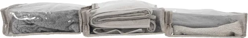 Miniatura 6 de Household Essentials Bolsas de almacenamiento para suéter con cremallera para debajo de la cama con panel de visión transparente, juego de 3