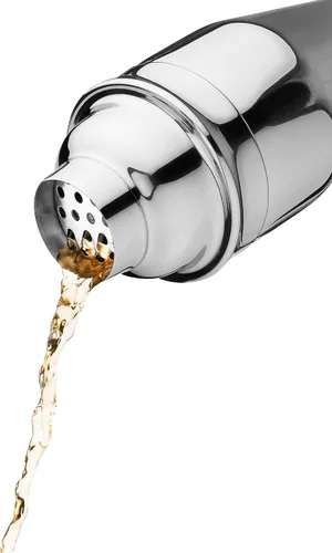 Miniatura 5 de True Contorno - Coctelera de acero inoxidable con colador de 8.5 onzas, coctelera con tapa y colador, coctelera de bebidas mixtas, coctelera de licor
