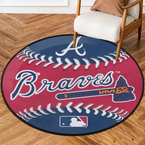 Miniatura 8 de Pardick Alfombra de béisbol de 36.2 pulgadas, alfombra retro circular redonda para niños, hombres, dormitorio, sala de estar, hogar, guardería, sala