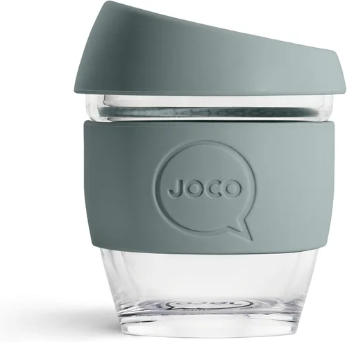 Miniatura 9 de JOCO Taza 4oz - Taza clásica reutilizable de vidrio de borosilicato eco-innovador - (Mood Indigo)