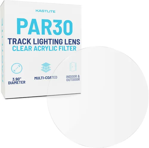 Miniatura 5 de KastLite Filtro de Cabeza de Luz de Riel de Halo Ámbar – Lente de Bombilla Acrílica MR11 WAC – Cubierta de Repuesto para Accesorios de Techo, Focos