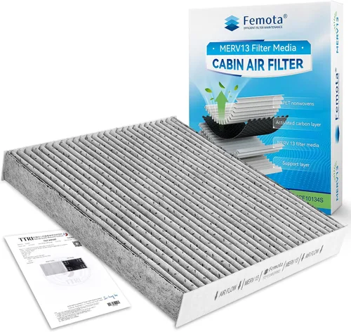 Filtro de aire de cabina certificado MERV 13 con carbón activado, CF10134 (CP134) para Accord, Civic, CR-V, Odyssey, Pilot, Ridgeline, ILX, MDX,
