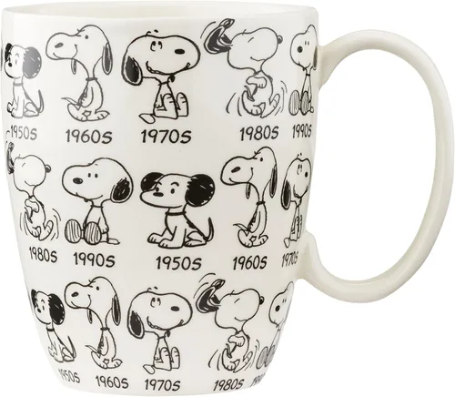 Taza de Snoopy del aniversario de Peanuts