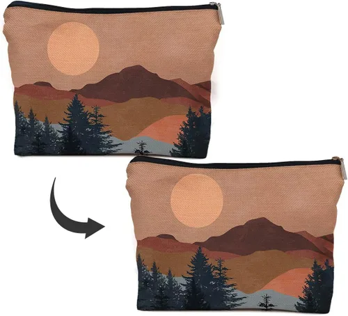 Miniatura 5 de IWXYI Bolsa de maquillaje boho YL, Boho Mountain