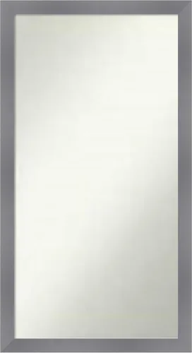 Miniatura 361 de Amanti Art Espejo personalizado, espejo de baño gris plomo a rayas, espejo de pared o espejo de tocador de baño sobre el fregadero