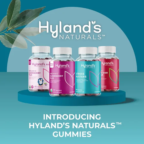 Miniatura 2 de Hyland's Gomitas orgánicas de saúco Plus para niños, bayas de saúco negro orgánicas con zinc y vitamina C, apoyo inmunológico para niños, 48 gomitas