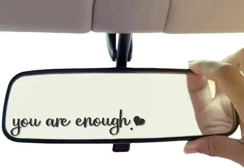 Miniatura 8 de 3x Pegatina para espejo retrovisor de «Hello Gorgeous», accesorio holográfico para coche para mujeres, calcomanía de color láser para vaso