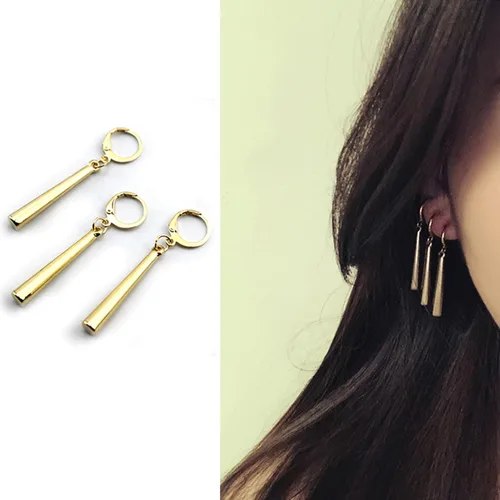 Miniatura 2 de Zoro - Aretes colgantes individuales para cosplay, sin perforación, para hombres y niños, diseño de anime de manga de personaje, joyería de disfraz