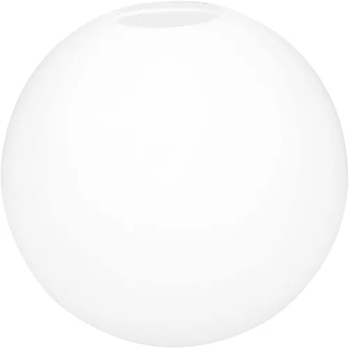Miniatura 10 de Vaguelly Sombras de lámpara de globo blanco con apertura superior sin cuello, cubierta de lámpara de bola redonda para apliques de pared