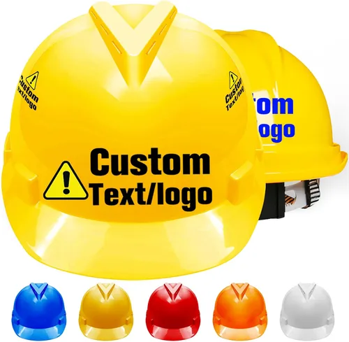 Miniatura 12 de Cascos duros personalizados para hombres, logotipo personalizado, casco de seguridad, gorra de construcción, suspensión de trinquete ajustable