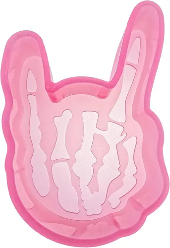 Miniatura 12 de (300 diseños opcionales) MUBYOK M349 Halloween lindo fantasma de silicona Freshie molde para hornear cuentas aromáticas suministros de frescura
