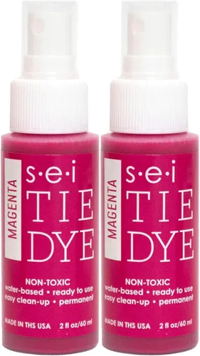 Miniatura 23 de S.E.I. Botella de spray de teñido anudado de caléndula: 2 oz. Spray de tinte de tela no tóxico, tinte permanente para ropa DIY, One Step