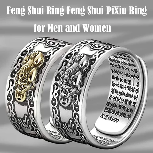 Miniatura 5 de Pixiu Bracelet Feng Shui Pixiu Ring Set, Chinese Feng Shui Pi Yao Wealth Bracelet, Pixiu Ring Protection Wealth Bring Good Luck and Prosperity for