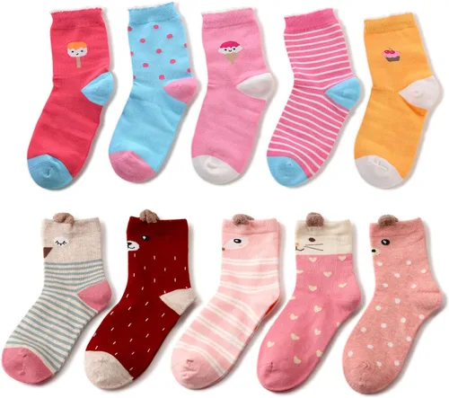Miniatura 2 de Calcetines de vestir de algodón suave de moda para niños y niñas