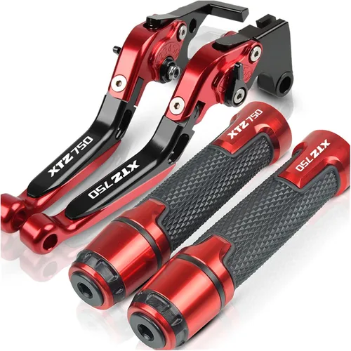 Miniatura 25 de Accesorios CNC para motocicleta, ajustable, plegable, extensible, con logotipo, palancas de embrague de freno, manillar, extremos para Yamaha XTZ750