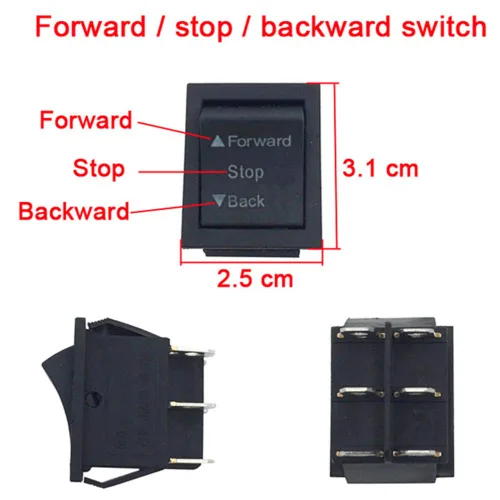 Miniatura 2 de 2 piezas de accesorios de interruptor de cambio de parada hacia atrás, interruptor de piezas de repuesto para automóviles con alimentación eléctrica