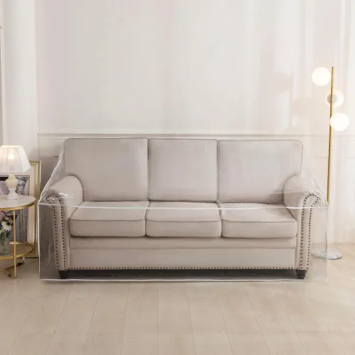 Miniatura 7 de STONECREST - Funda de plástico para silla reclinable, vinilo transparente, impermeable, protector de muebles que rasca para mascotas, funda