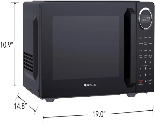 Miniatura 5 de FRIGIDAIRE Horno microondas de cocina para encimera, negro, 0.9 pies cúbicos (900 vatios), 15.5 pulgadas de profundidad x 19 pulgadas de ancho x