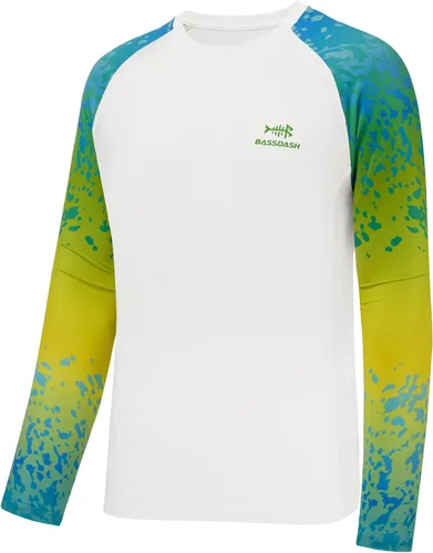 Miniatura 10 de Bassdash UPF 50 Camiseta de pesca para hombre con camuflaje, manga larga, sudadera de secado rápido