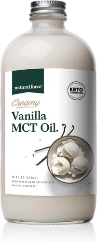 Miniatura 8 de Aceite MCT cremoso Natural Force sabor caramelo – sin lácteos, certificado keto, MCTs emulsionados para dieta baja en carbohidratos, café