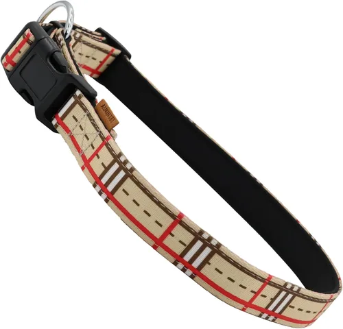Miniatura 16 de Collar de perro, bonito patrón floral, collar suave y ajustable con hebilla de liberación rápida (S (cuello 11-18 pulgadas, ancho 5/8 pulgadas)