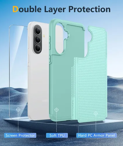 Miniatura 613 de FNTCASE Funda para iPhone 17 Pro: Fundas delgadas translúcidas de color azul claro compatibles con MagSafe, protección completa de la cámara