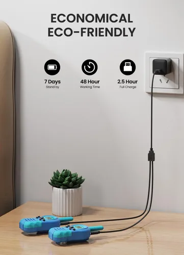 Miniatura 3 de FOREDOM Walkie Talkies recargables para niños Walkie Talkies de largo alcance para niños y niñas de 3 a 12 años de edad, juguetes de cumpleaños