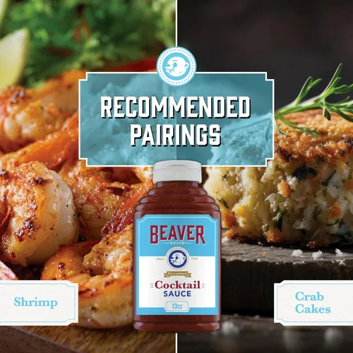 Miniatura 3 de Beaver Brand - Salsa de cóctel con rábano picante recién rallado, 13 onzas, salsa de cóctel de mariscos y camarones