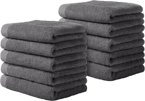 Yoofoss Juego de Toallitas de Lujo de 10 Piezas, Paños de Lavado para Bebé para Baño-Hotel-Spa-Cocina, Toallitas Multiusos y Paños Faciales 10'' x