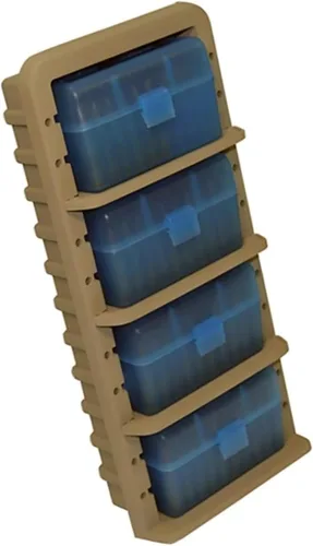 Miniatura 2 de MTM Estante para municiones, fabricado en Estados Unidos, azul claro/tierra oscura