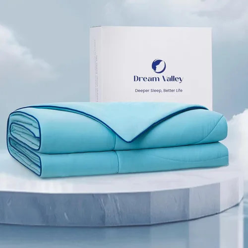 Miniatura 28 de Dream Valley® Outlast® Deepsleep Edredón Refrescante, Tamaño Throw, Manta Refrescante con Tecnología Espacial Grado NASA para Personas que Duermen