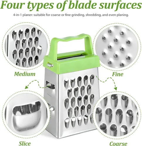 Miniatura 6 de OSALADI Mini rallador de queso, paquete de 6 ralladores de cocina de acero inoxidable para ajo, jengibre y verduras, triturador de caja multifunción