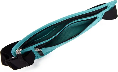 Miniatura 62 de DAITET Cinturón de dinero, soporte para pasaporte, cartera de viaje oculta segura con bloqueo RFID, riñonera encubierta (negro), Negro, Rfid