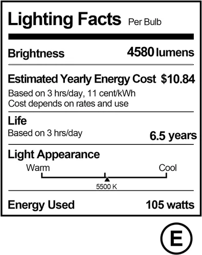 Miniatura 7 de EMART Bombilla de espectro completo, 105 W espiral CFL 5500 K luz diurna para kit de iluminación Softbox, lámpara de repuesto para fotografía