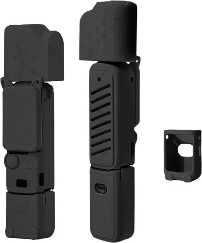 Miniatura 17 de Funda protectora para cámara DJI Osmo Pocket 3/Xtra Muse, funda de silicona suave con protección de pantalla y micrófono, ligera, antiarañazos
