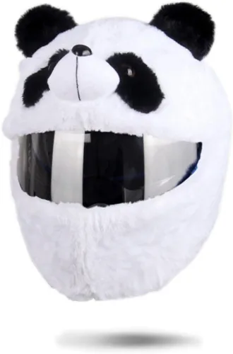 Miniatura 14 de HTLNUZD Funda para casco de motocicleta de cara completa, fácil de instalar, tapa antipolvo, casco de motocicleta, paseos divertidos, juego de felpa