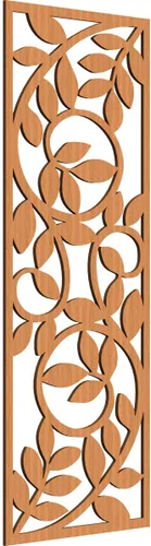 Miniatura 173 de 9 3/8"W x 24 3/8"H x 1/4"T Utica Decorativo Fretwork Madera Paneles de Pared, Abedul