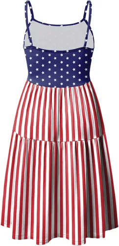 Miniatura 93 de GINKANA Vestido de maternidad sin mangas para mujer, con tirantes ajustables, vestido casual de verano para uso diario o baby shower