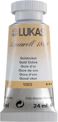 Miniatura 27 de Lukas 1862 Aquarell Artists' - Tubos de acuarela para artistas, color cian (primario), 0.8 fl oz, pintura de acuarela vibrante de grado profesional