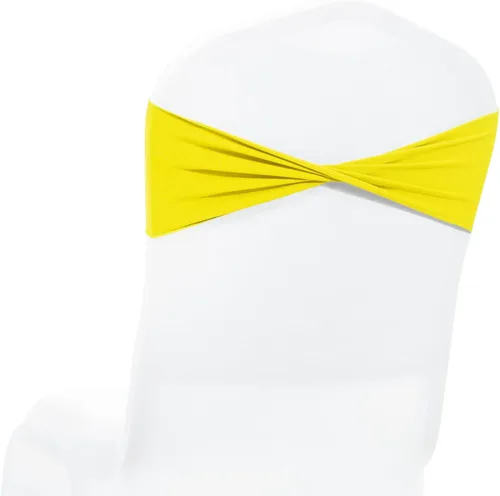 Miniatura 39 de MDS® Paquete de 10 bandas elásticas de elastano para silla sin hebilla deslizante, lazo elástico reutilizable para silla para boda, recepción