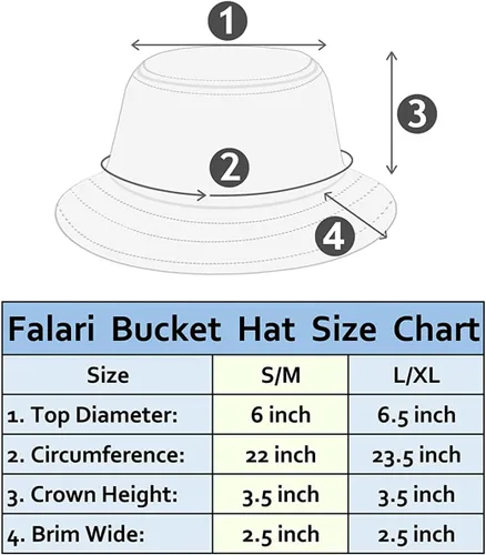 Miniatura 2 de Falari - Sombrero de algodón unisex para hombre y mujer