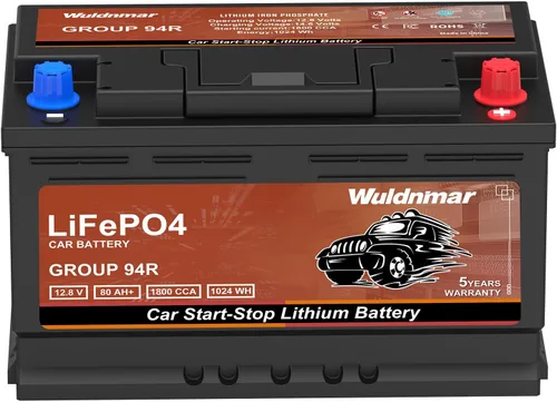 Miniatura 11 de Batería de arranque y parada de coche de litio G27 12V 80AH de alto rendimiento con 1300CCA y 60 meses de garantía