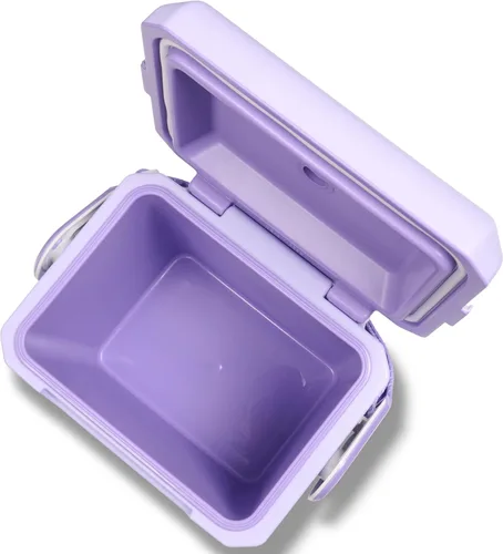 Miniatura 4 de Igloo Tag Along Too Coolers Enfriador de estilo picnic de carcasa dura aislada Cofre de hielo rodante Lila