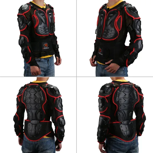 Miniatura 5 de RIDBIKER - Protector de blindaje desmontable, de cuerpo completo, para motocicleta, chaqueta de carreras, motocross, camisa protectora para pecho